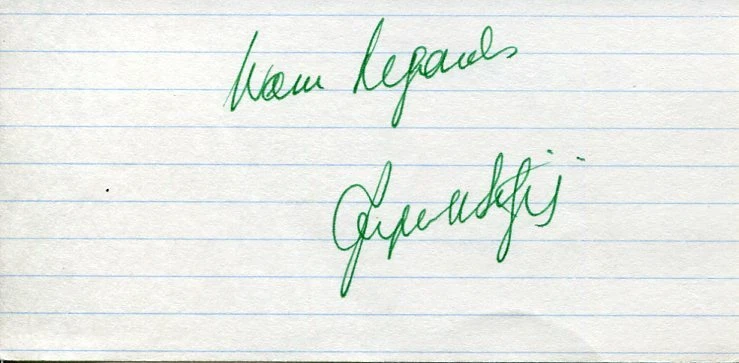 Rupert Hitzig Jaws 3-D Wolfen Electra Glide in Blue Producer Signed Autograph
