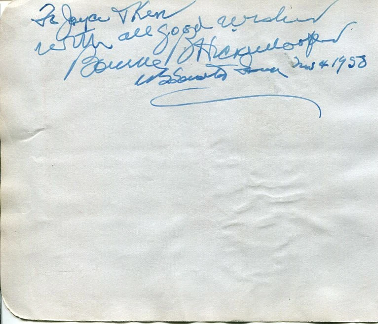 Bourke B. Hickenlooper Governor of Iowa Senator Congress Signed Autograph
