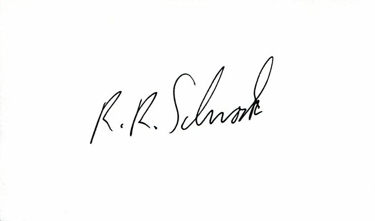 Richard R. Schrock Nobel Prize Winner Chemistry Signed Autograph

