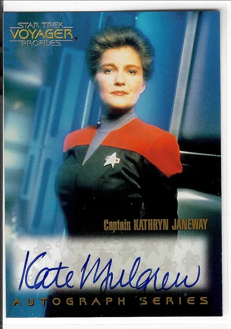 Kate Mulgrew As Capt. Janeway Star Trek Voyager Autograph Card A1
