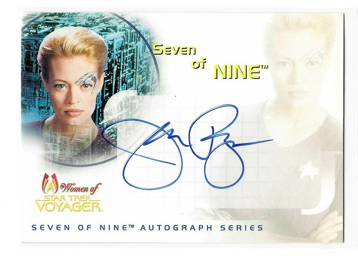 Jeri Ryan As Seven Of Nine Star Trek Women Of Voyager Autograph Card SA1
