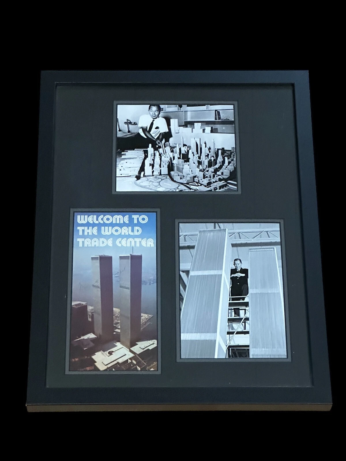 Minoru Yamasaki NY World Trade Center Architect Signed Autograph Photo Display
