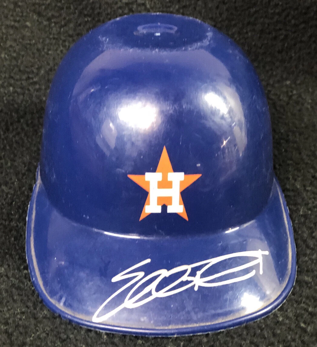 Eddie Taubensee Signed Houston Astros Mini Batting Helmet
