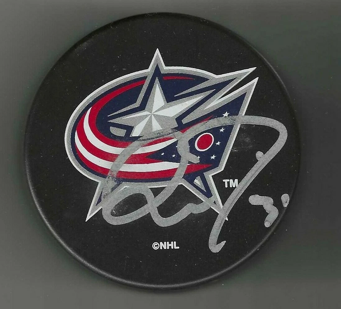 Pascal LeClaire Signed Columbus Blue Jackets Souvenir Puck
