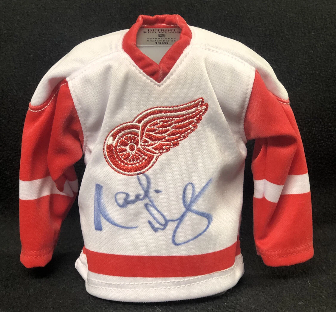 Marcel Dionne Signed Detroit Red Wings Canada Exclusive Mini Jersey Coin Bank
