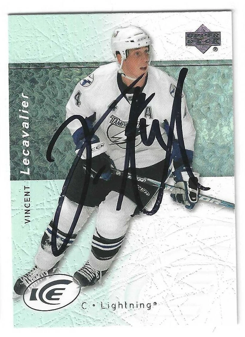 Vincent Lecavalier Signed 2007/08 Upper Deck Ice Card #45 Tampa Bay Lightning
