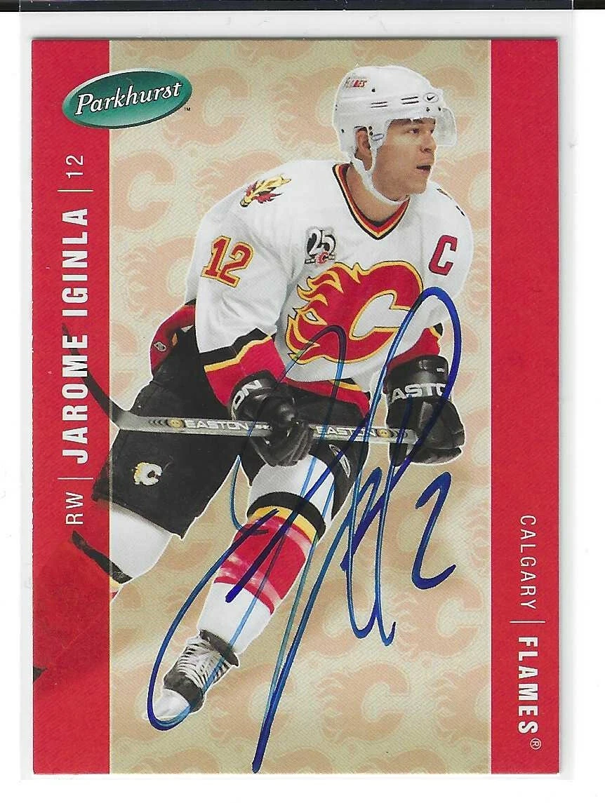 Jarome Iginla Signed 2005/06 Parkhurst Card #67 Calgary Flames

