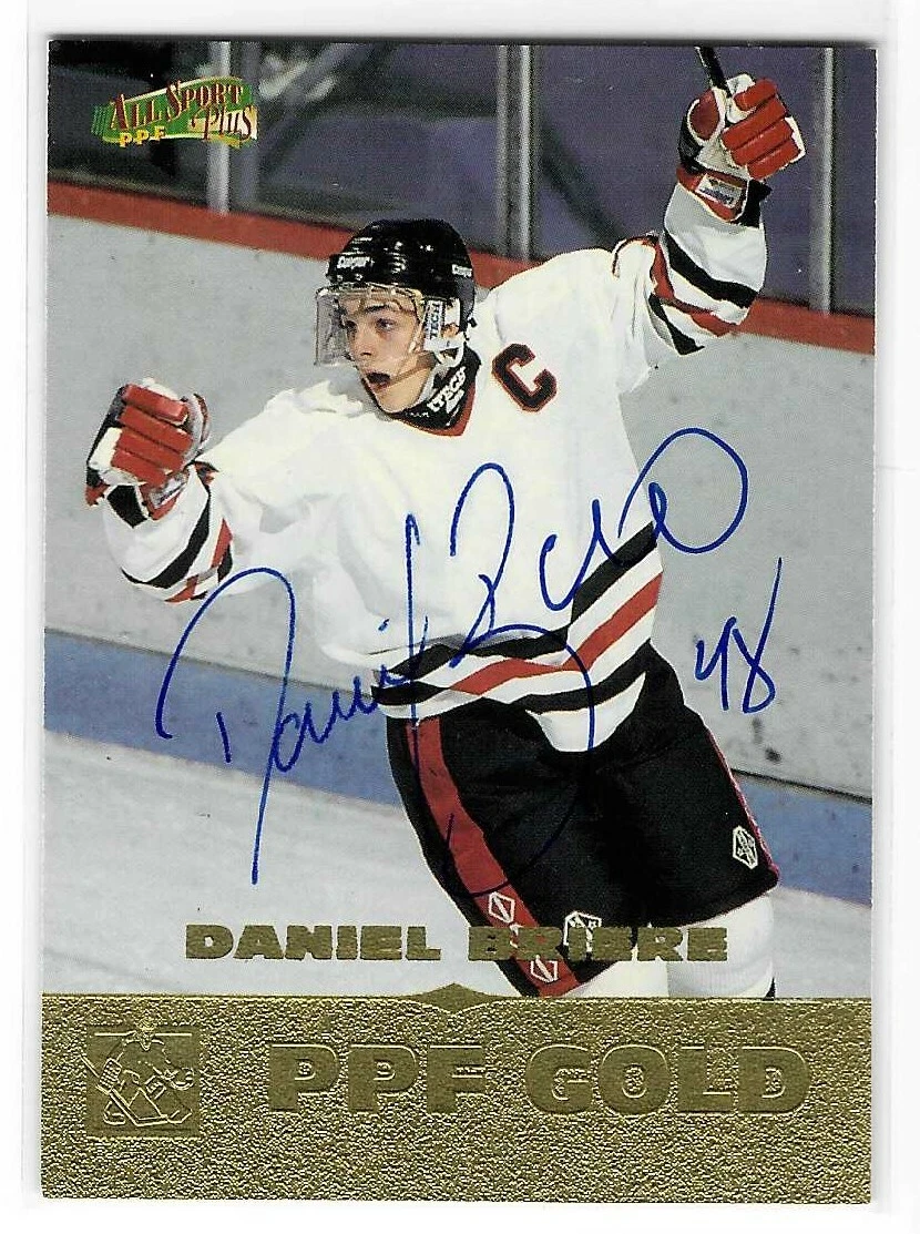 Daniel Briere Signed 1996/97 Score PPF Gold Card #172 Phoenix Coyotes
