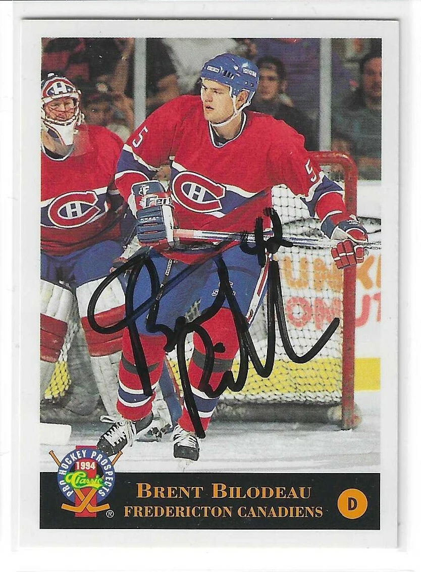 Brent Bilodeau Signed 1993/94 Classic WHL Card #58 Canadiens
