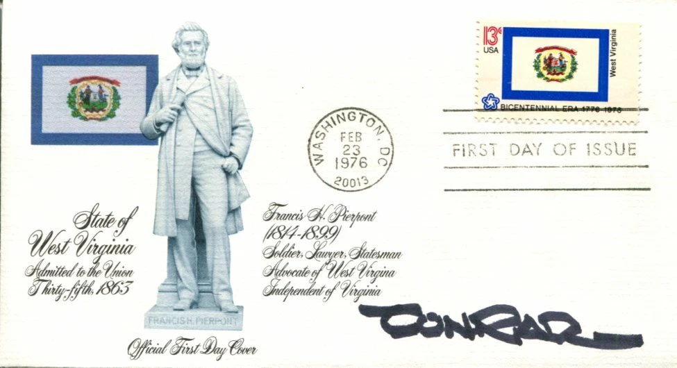 Paul Conrad 3x Pulitzer Prize Editorial Cartoonist Artist Signed Autograph FDC
