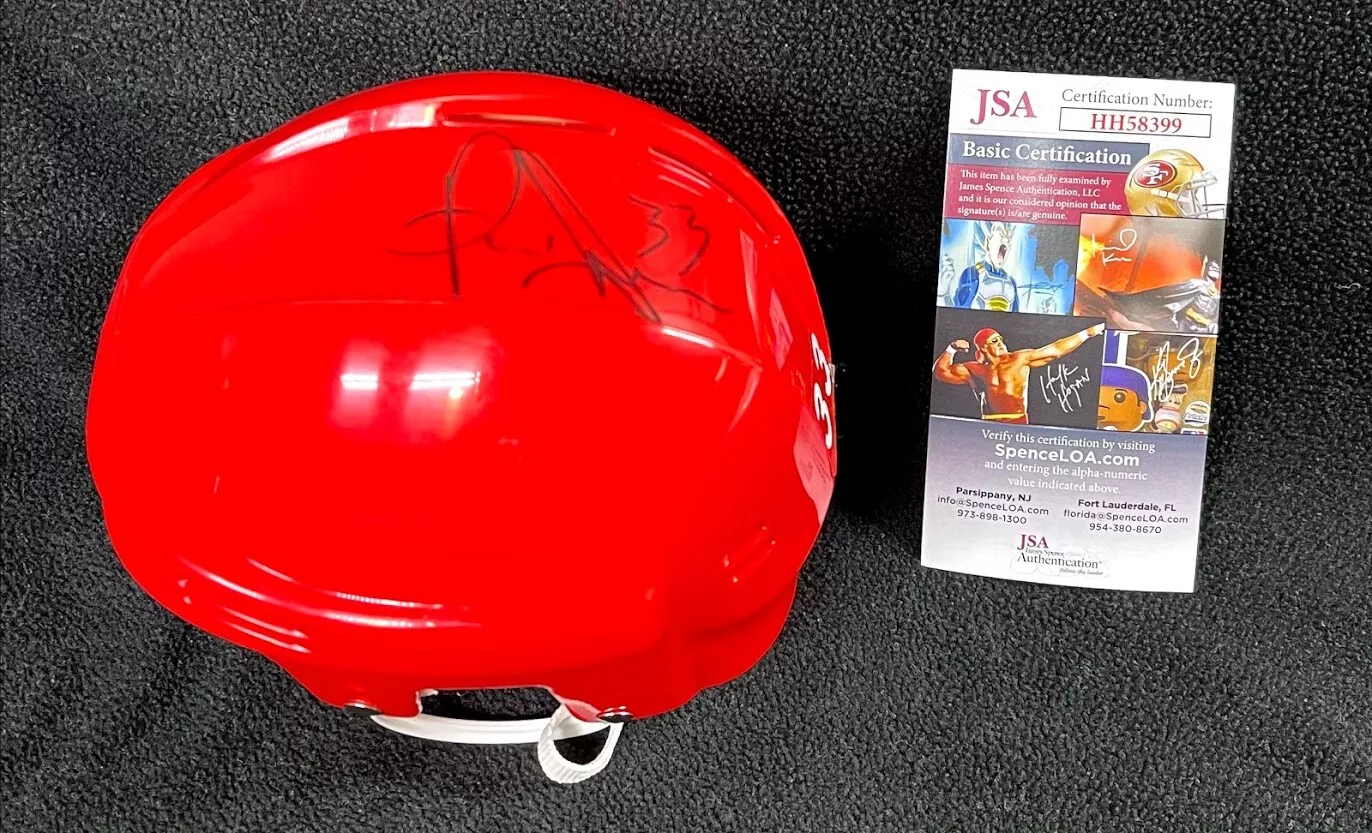 Kris Draper Signed Detroit Red Wings Mini Hockey Helmet JSA COA
