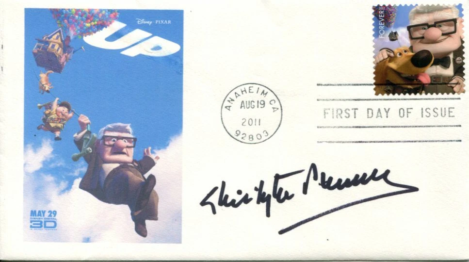 Christopher Plummer Disney Pixar UP Muntz Voice Signed Autograph FDC
