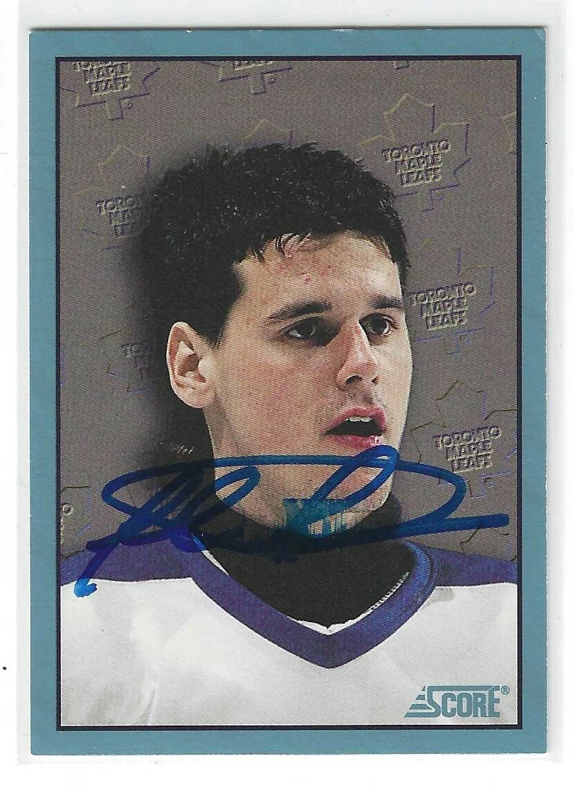 Felix Potvin Signed 1992/93 Score Card #501 Toronto Maple Leafs

