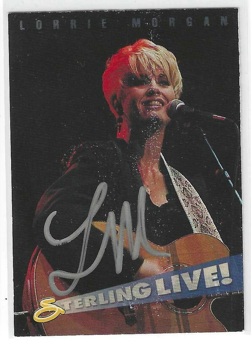 Lorrie Morgan Signed 1993 Sterling Live Card #33
