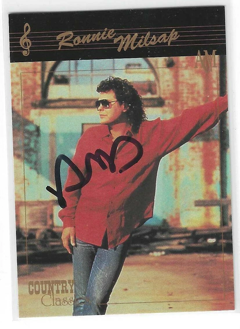 Ronnie Milsap Signed 1992 Collect-A-Card Country Classics Card #79

