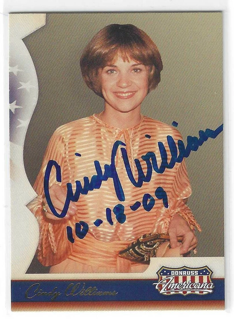 Cindy Williams Signed 2007 Donruss Americana Card #31
