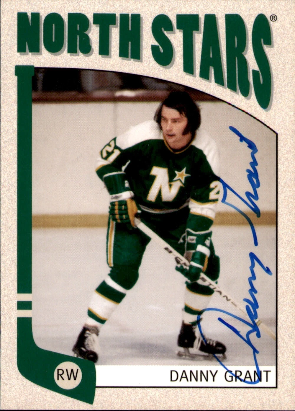 Danny Grant Signed 2004-05 ITG Franchises Card #256 Minnesota North Stars
