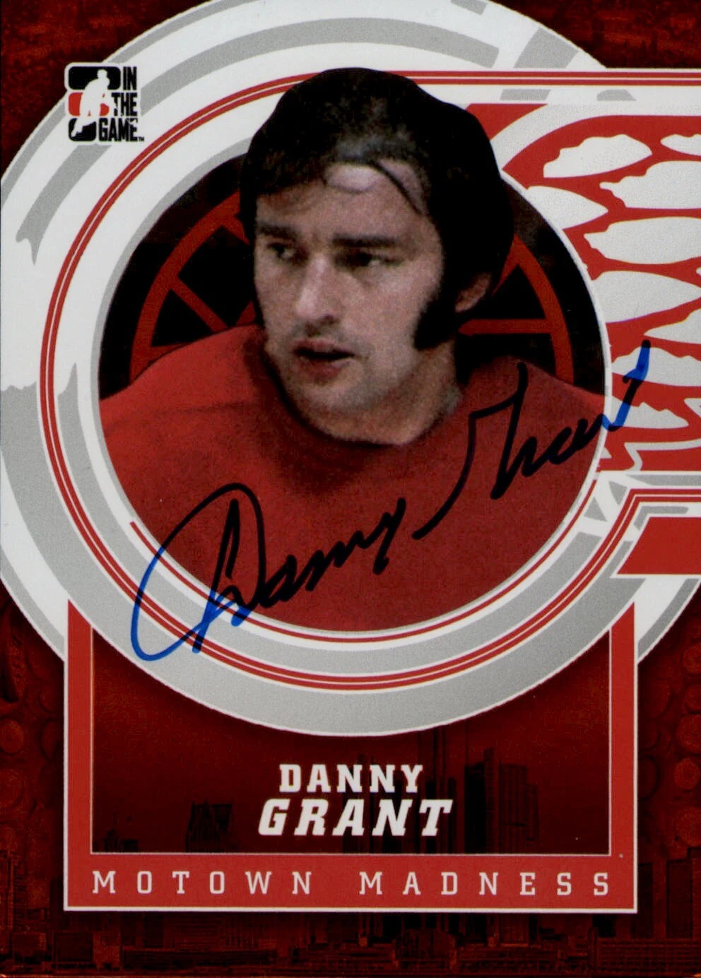 Danny Grant Signed 2012-13 ITG Motown Madness Card #52 Detroit Red Wings
