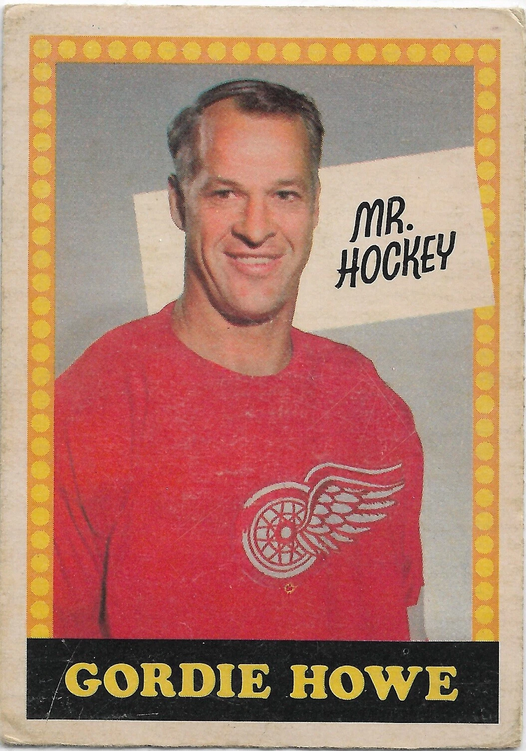 Gordie Howe 1969-70 O-Pee-Chee Mr Hockey Card Rare With Number #193
