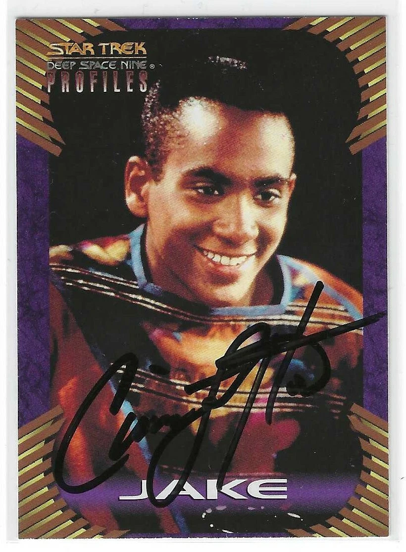 Cirroc Lofton Signed 1997 Sky Box Star Trek DS9 Jake Sisko Card #74
