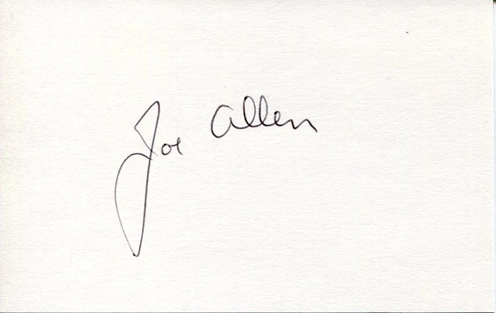 Joseph Joe Allen STS NASA Astronaut Space Signed Autograph
