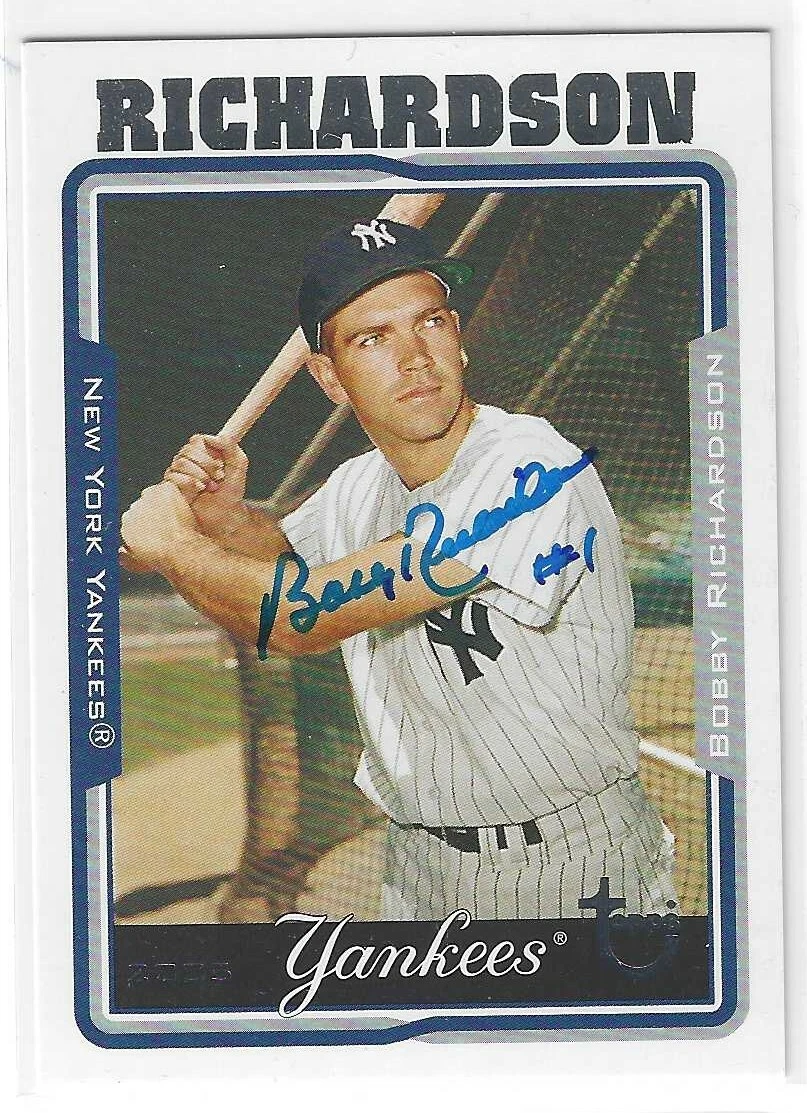 Bobby Richardson Signed 2005 Topps Card #91 New York Yankees
