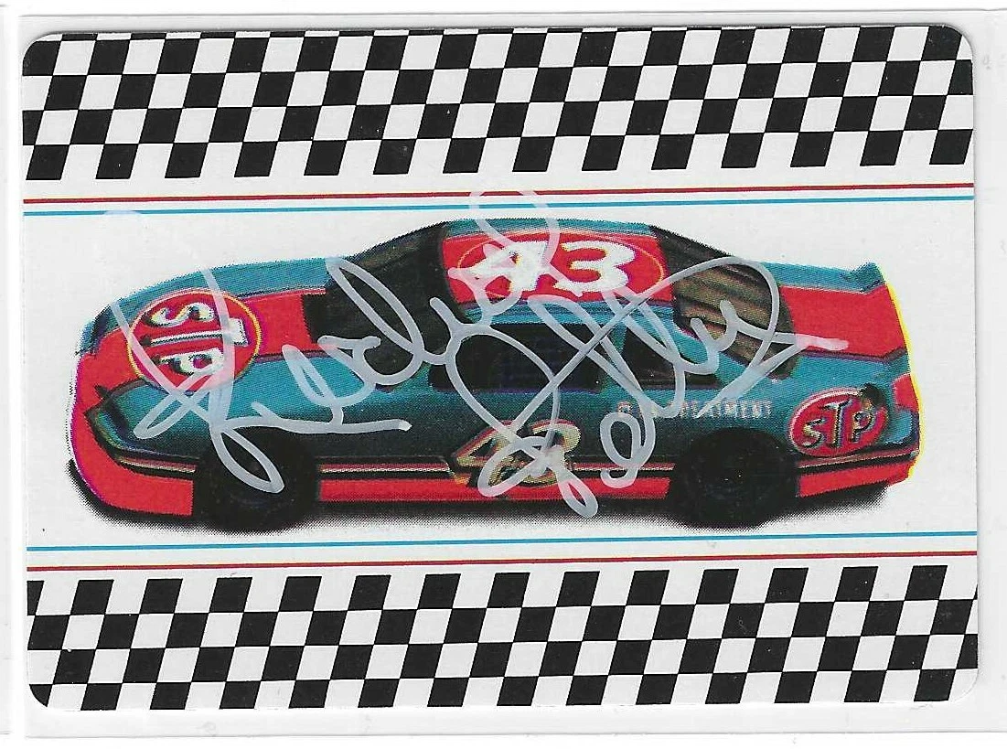 Richard Petty Signed 1992 STP Playing Four Of Hearts Card NASCAR
