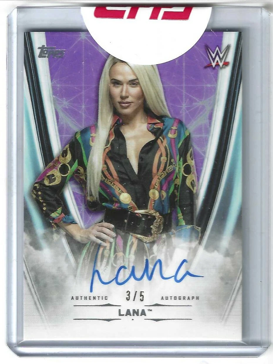 Lana 2020 Topps Undisputed WWE Redemption Autograph Purple Card A-LN 3/5
