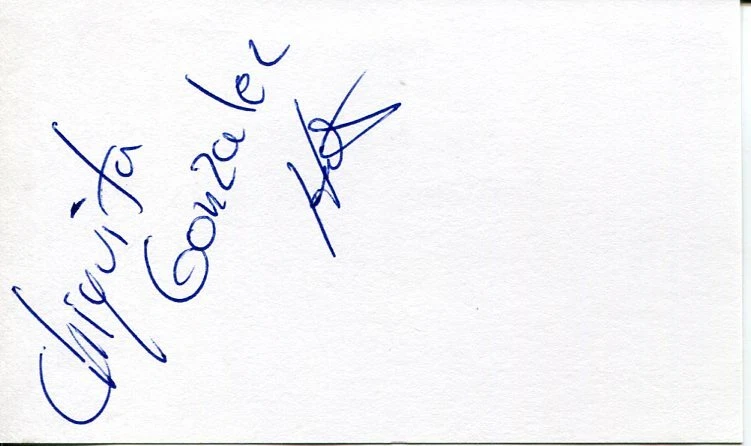 Chiquita Humberto Gonzalez WBC IBF Light Flyweight HOF Champ Signed Autograph
