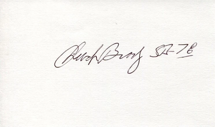 Charles E. Brady NASA Astronaut STS ISS Space Blue Angels Signed Autograph
