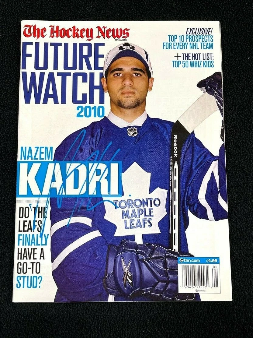 Nazem Kadri Signed The Hockey News Future Watch Magazine Toronto Maple Leafs
