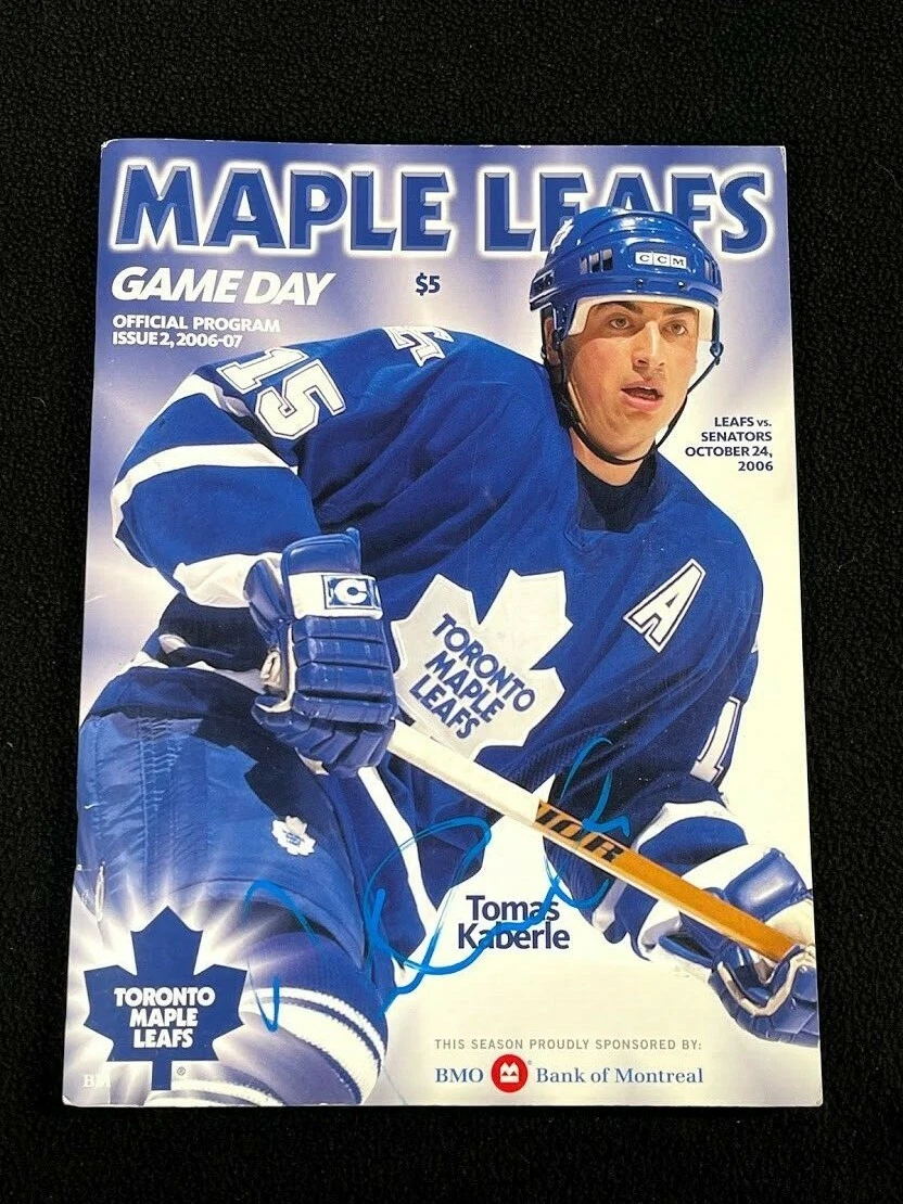 Tomas Kaberle Signed 2006/07 Toronto Maple Leafs Program
