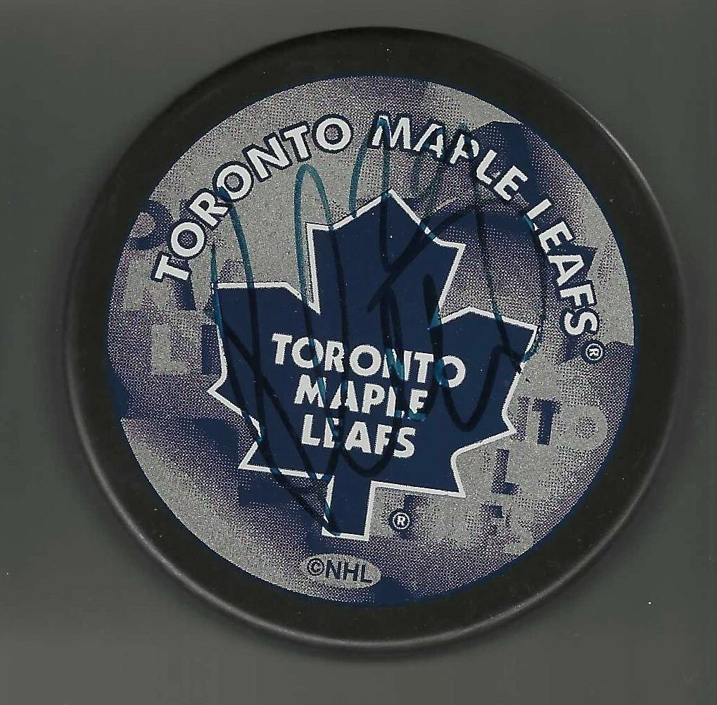 Karel Pilar Signed Toronto Maple Leafs Souvenir Puck
