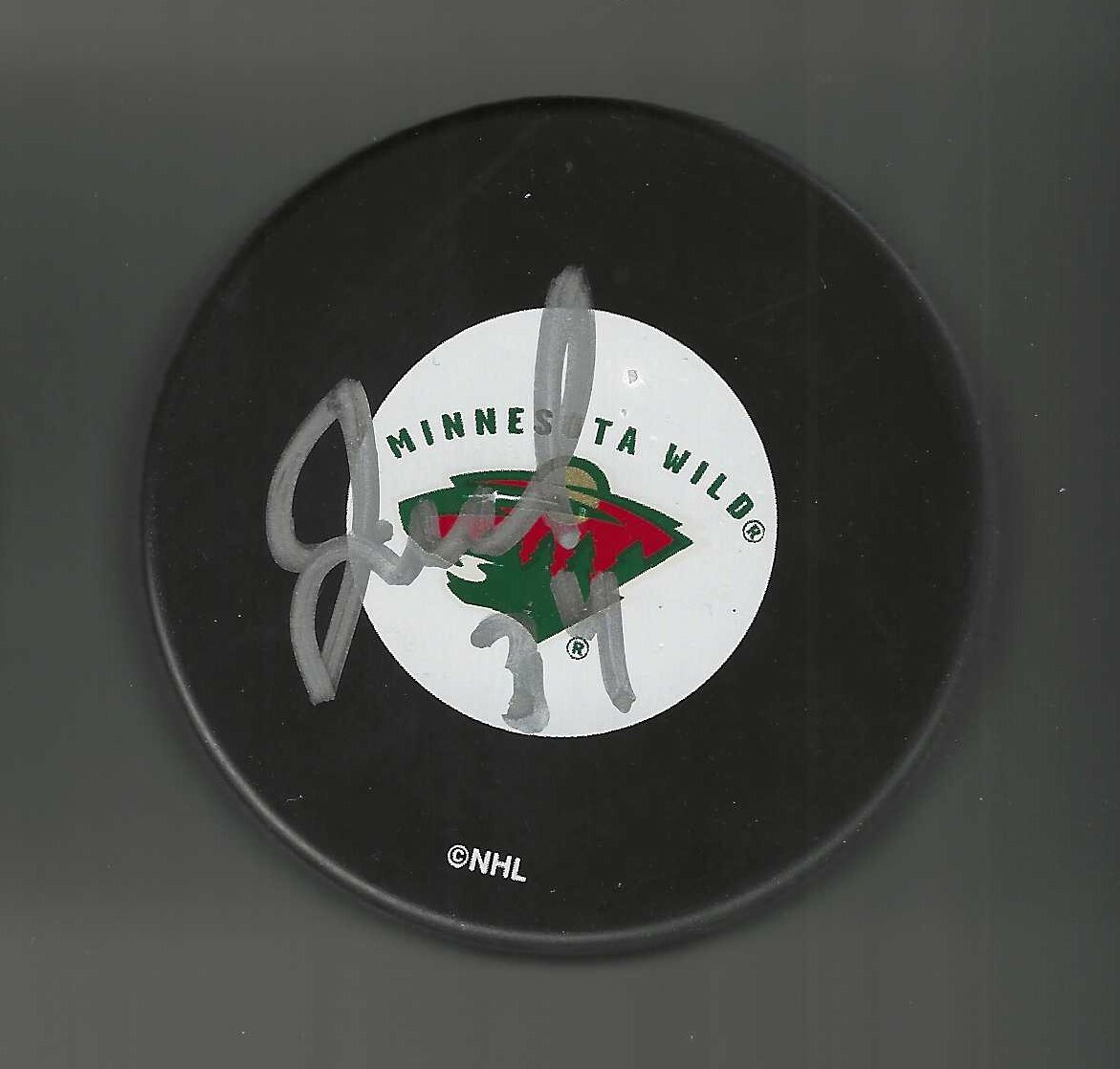 Jim Dowd Signed Minnesota Wild Puck
