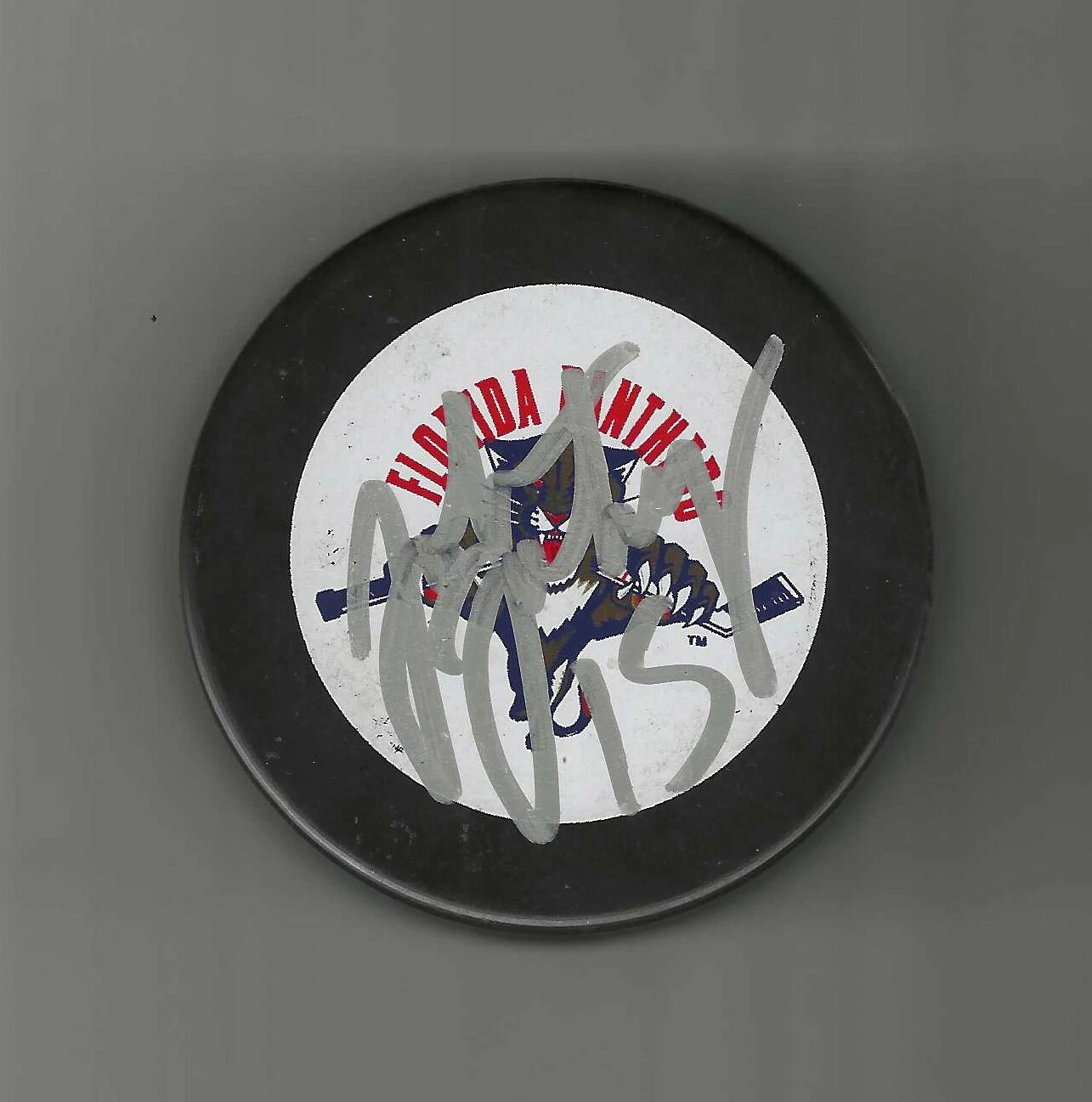 John Jakopin Signed Florida Panthers Puck
