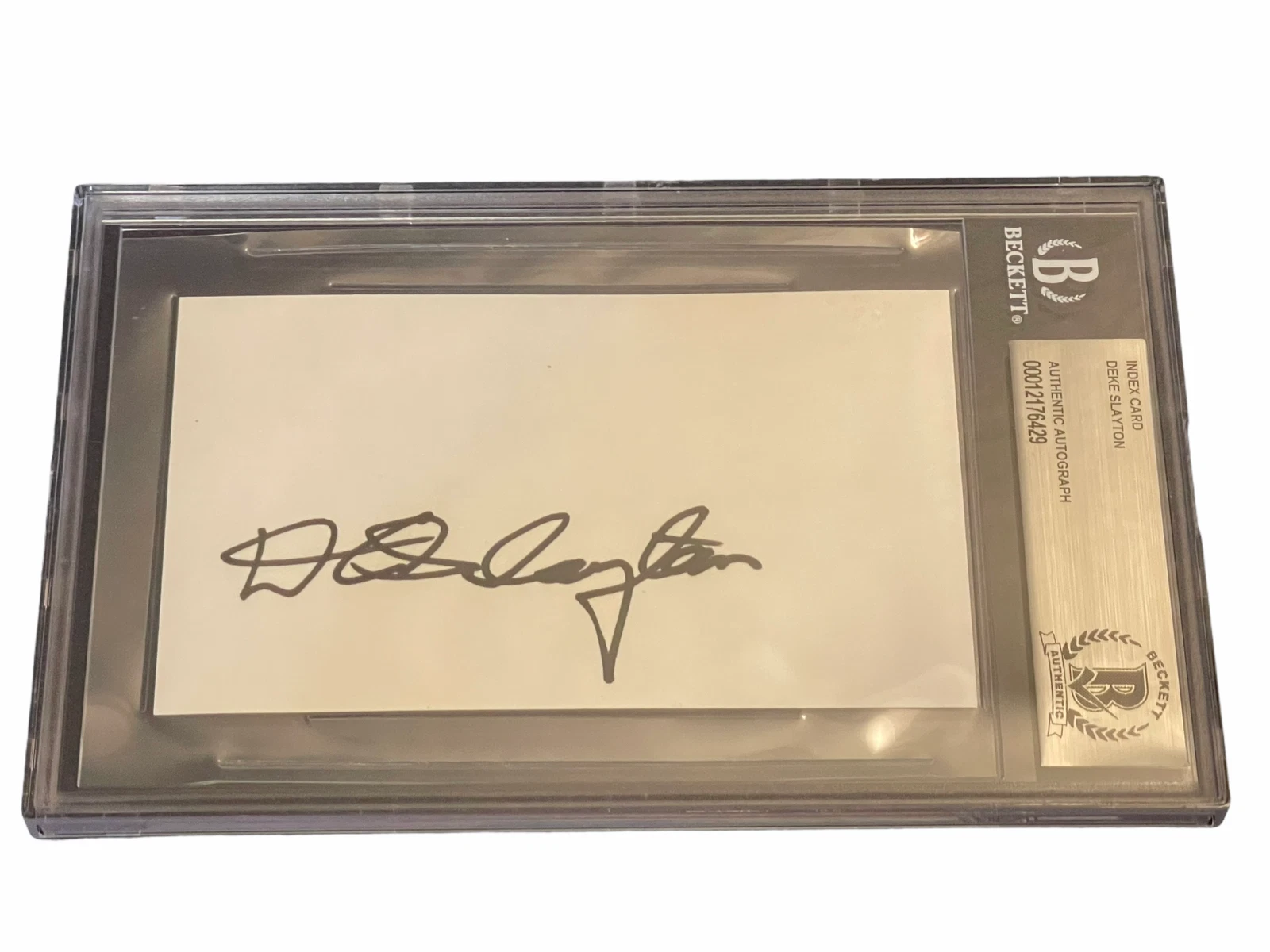 Deke Slayton NASA Astronaut Apollo–Soyuz Signed Autograph Slabbed Beckett BAS
