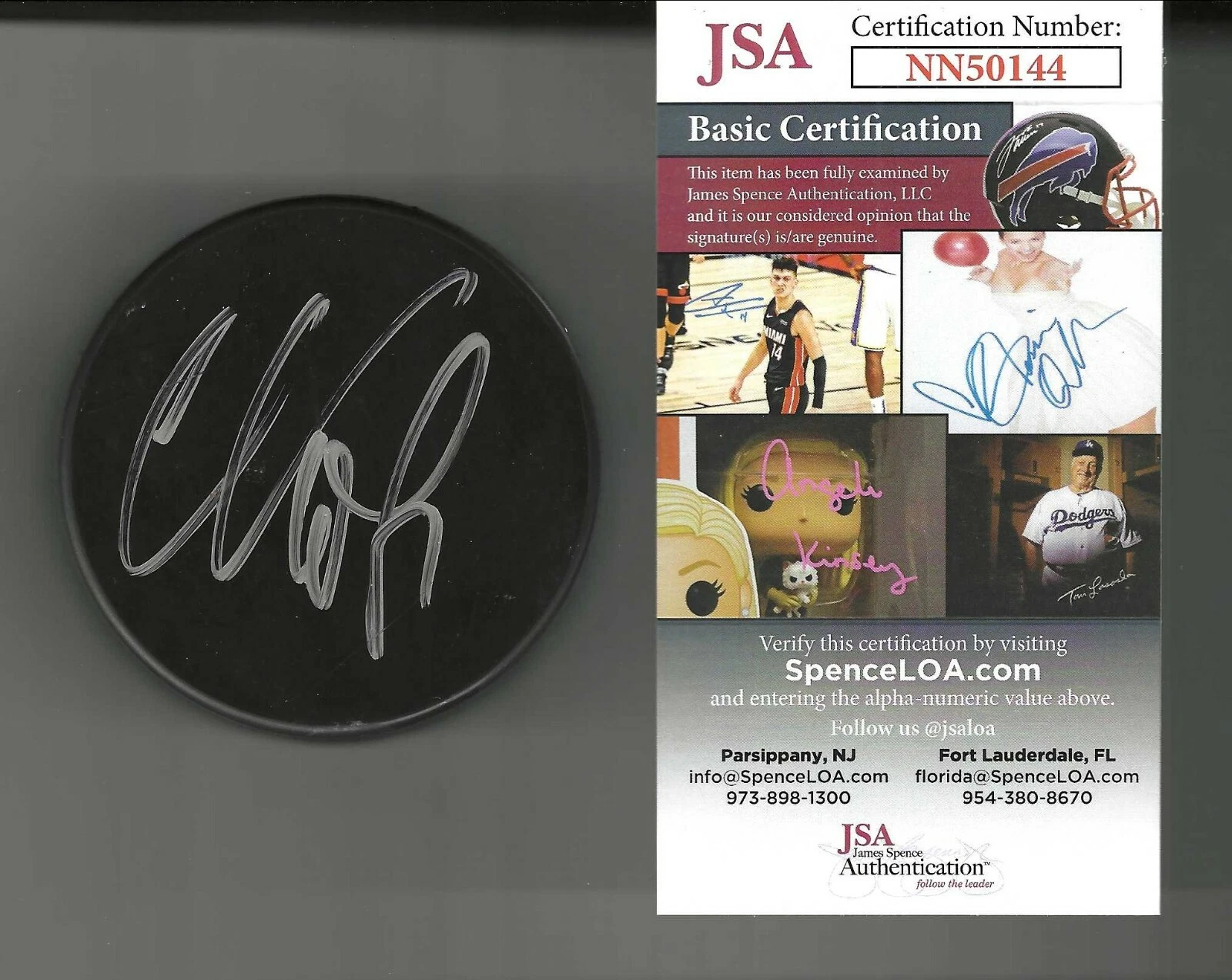 Ilya Kovalchuk Signed Blank Puck JSA COA Thrashers Devils Canadiens Capitals LA
