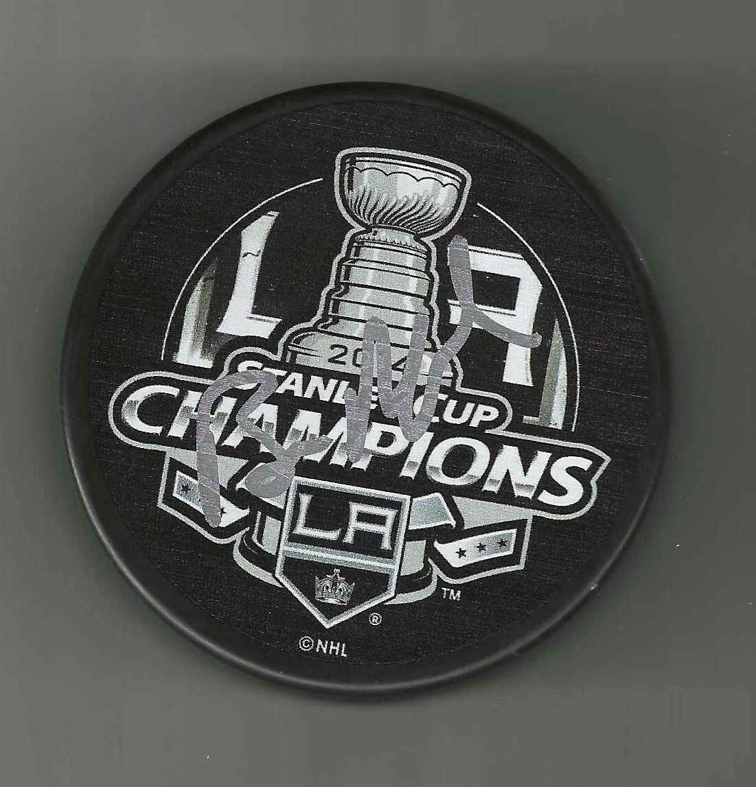 Bill Ranford Signed Los Angeles Kings 2014 Stanley Cup Champions Puck
