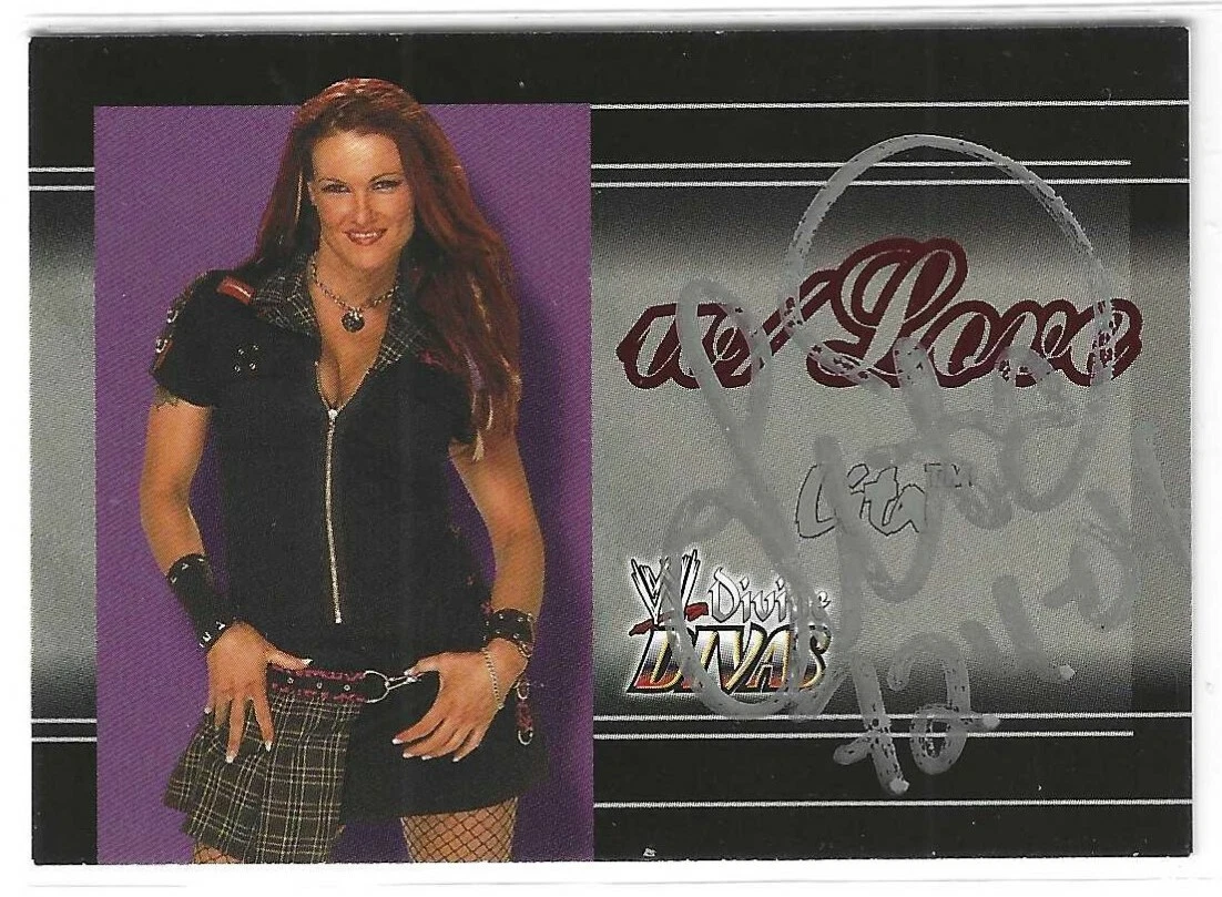 Lita Signed 2003 Fleer WWE Divine Divas With Love Card #1
