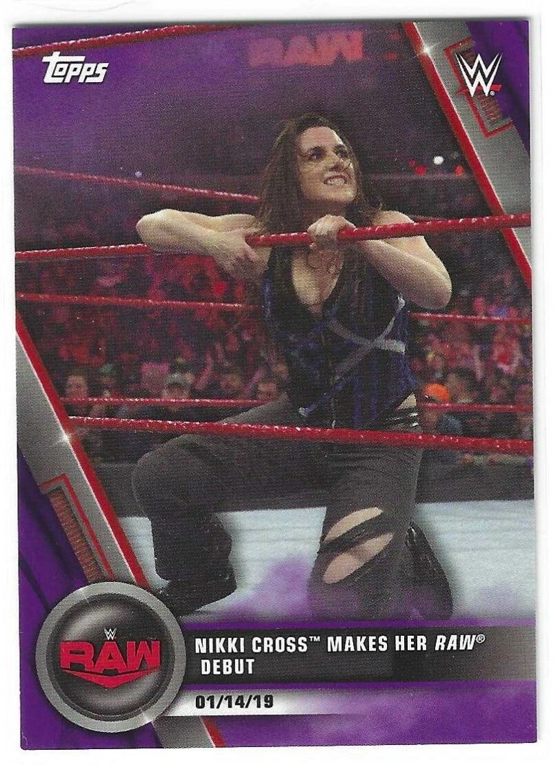 Nikki Cross 2020 Topps Women's Division WWE Purple Parallel Card #3 61/99

