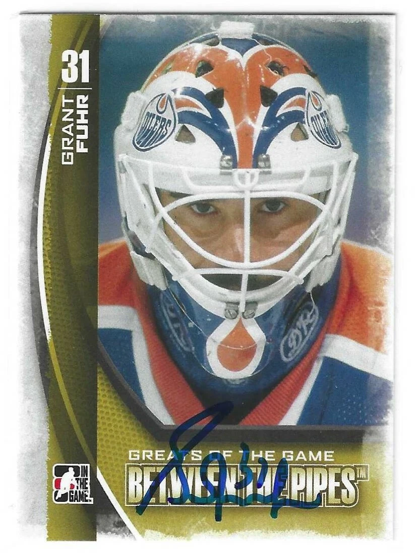 Grant Fuhr Signed 2013/14 Between The Pipes Card #110 Edmonton Oilers
