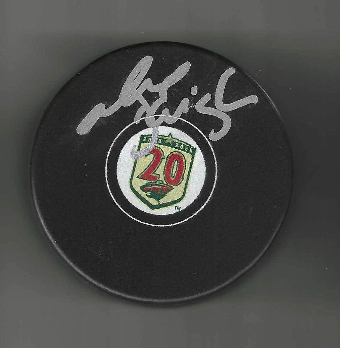 Alexandre Daigle Signed Minnesota Wild 20th Anniversary Puck
