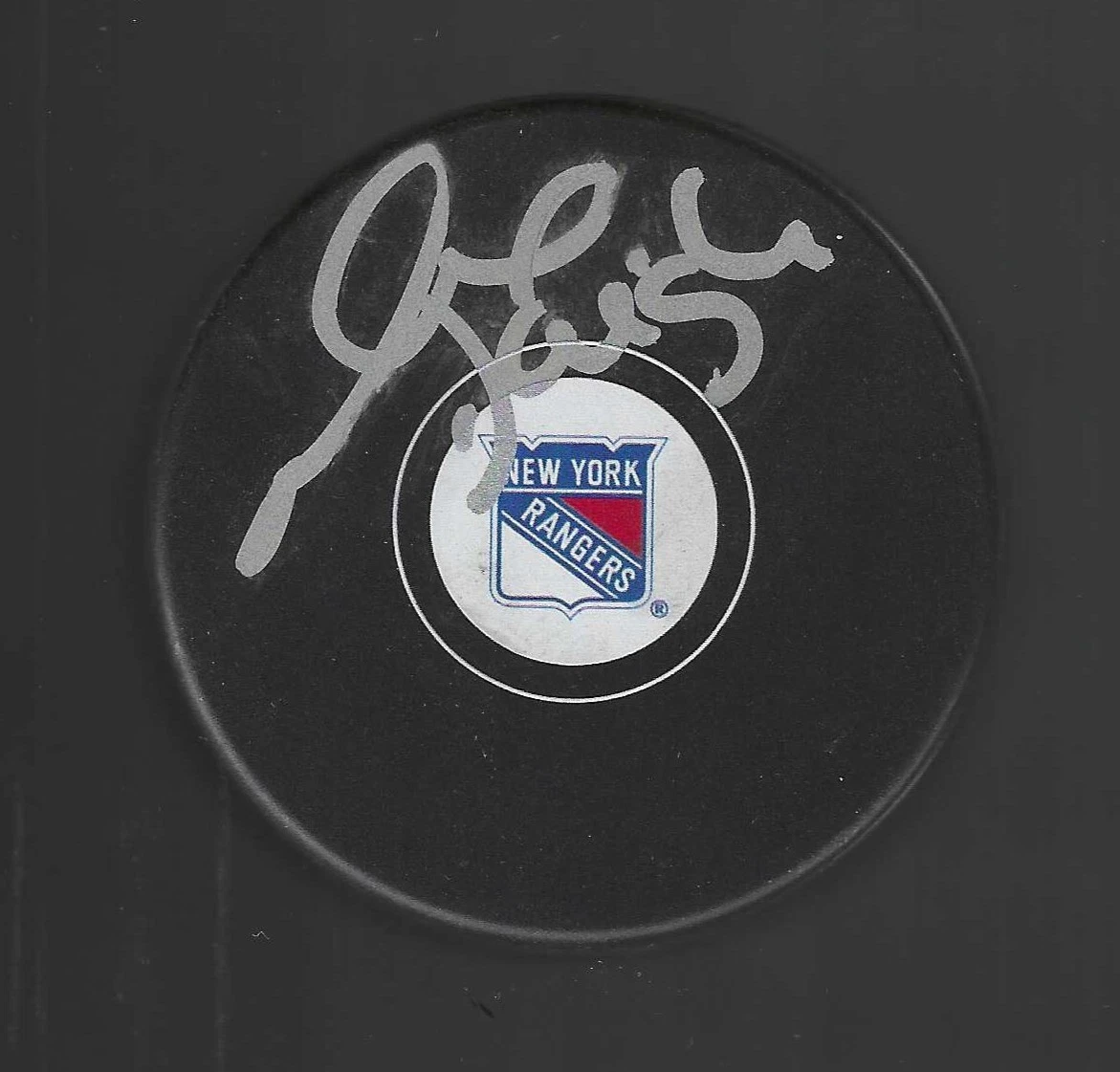 Alexandre Daigle Signed New York Rangers Puck
