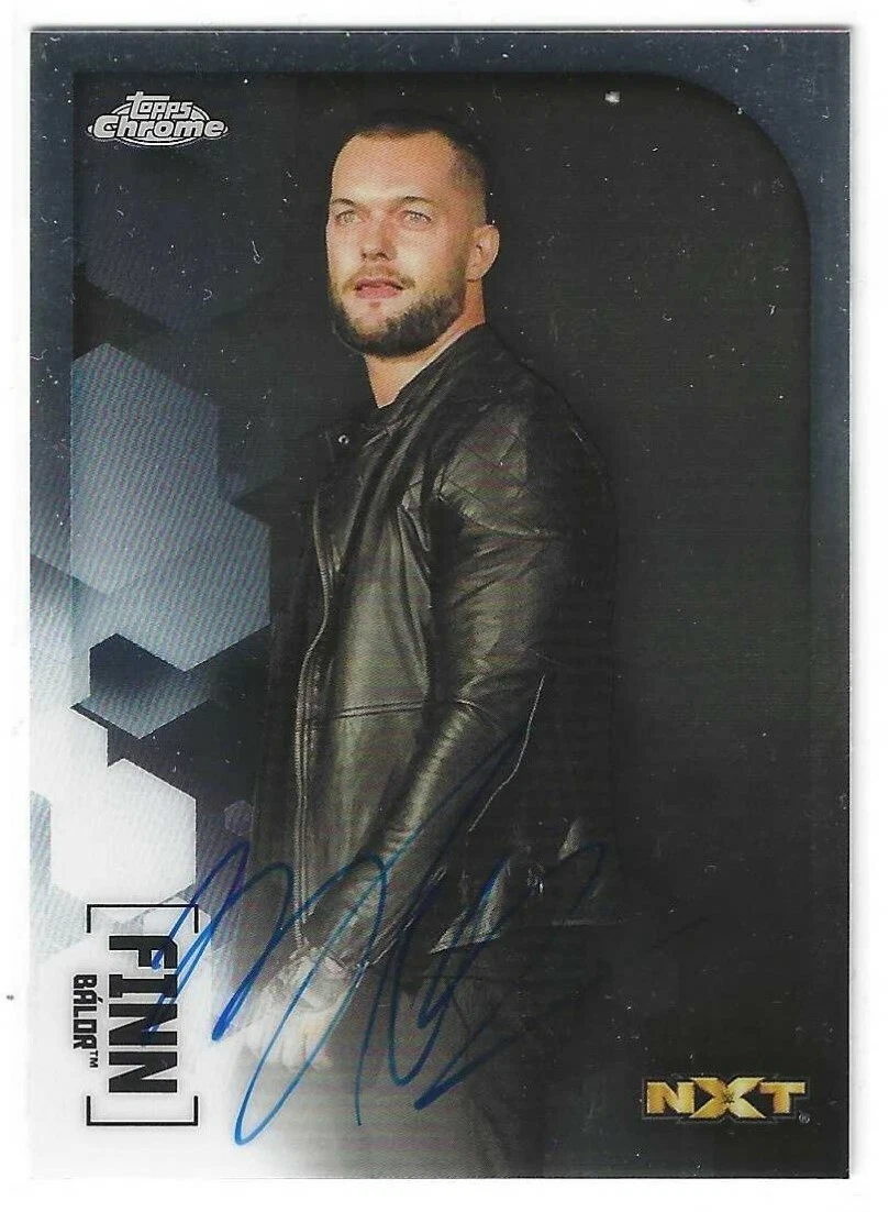 Finn Balor Signed 2020 Topps Chrome WWE NXT Card #27
