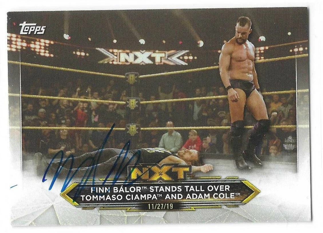 Finn Balor Signed 2020 Topps WWE NXT Card #67
