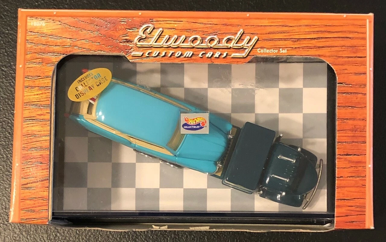 Hot Wheels Elwoody Custom Cars Custom Buick With Flat Bed Truck In Display Case
