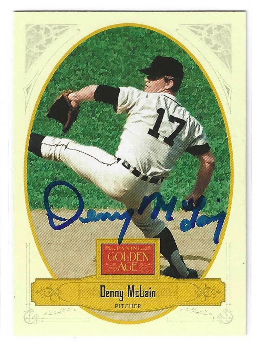 Denny McLain Signed 2012 Panini Golden Age Card #86 Detroit Tigers
