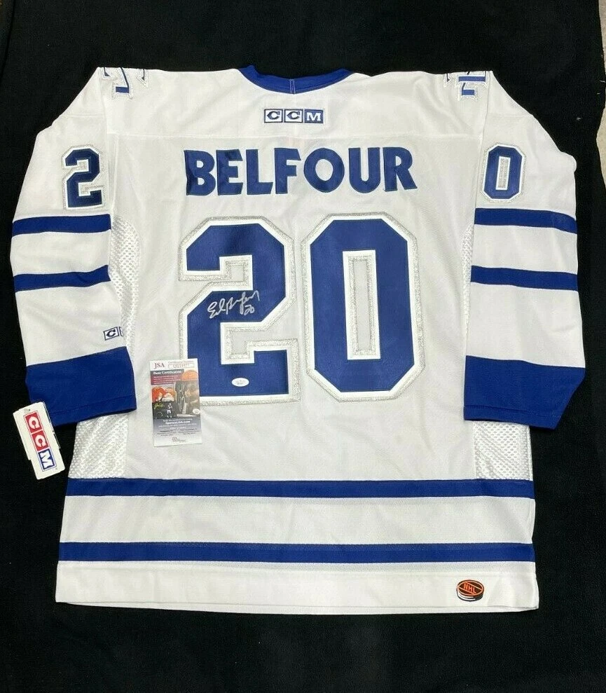 Ed Belfour Signed Toronto Maple Leafs CCM Jersey JSA COA
