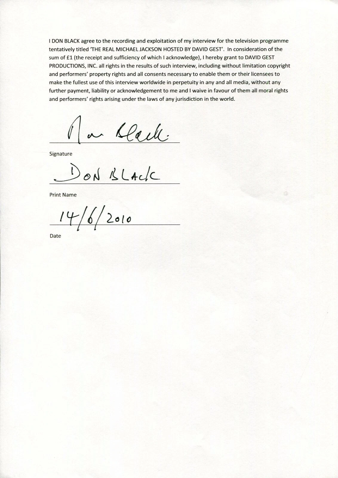 Don Black James Bond Composer Lyricist Thunderball Signed Autograph Release
