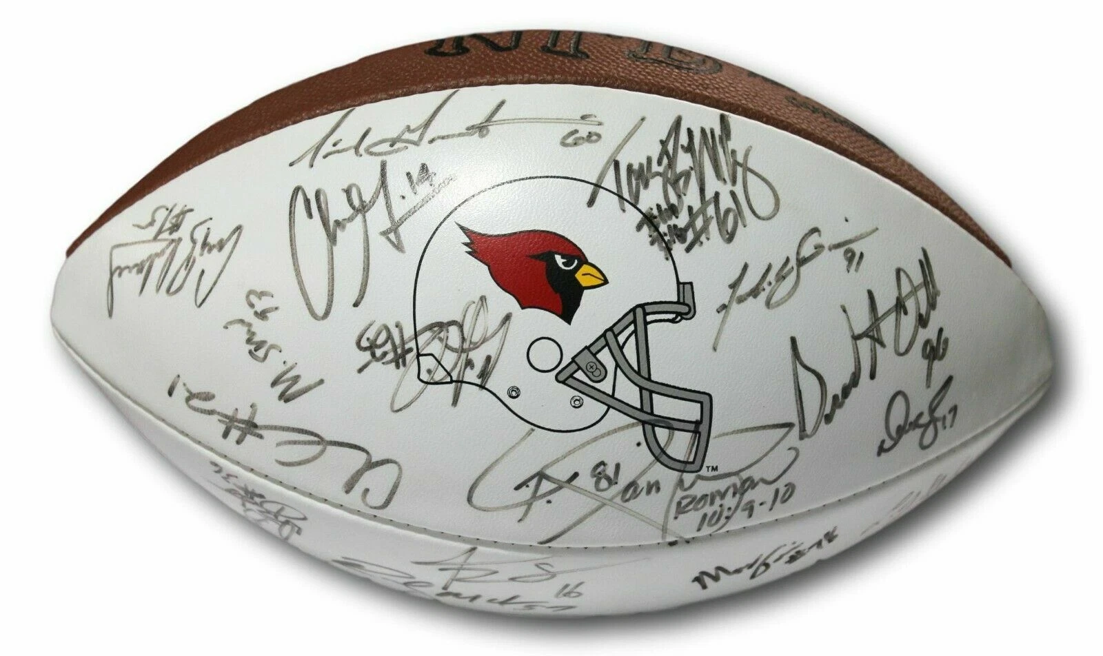 Pat Tillman 2000 Arizona Cardinals 37 Signed Autograph Ball Football BAS Beckett
